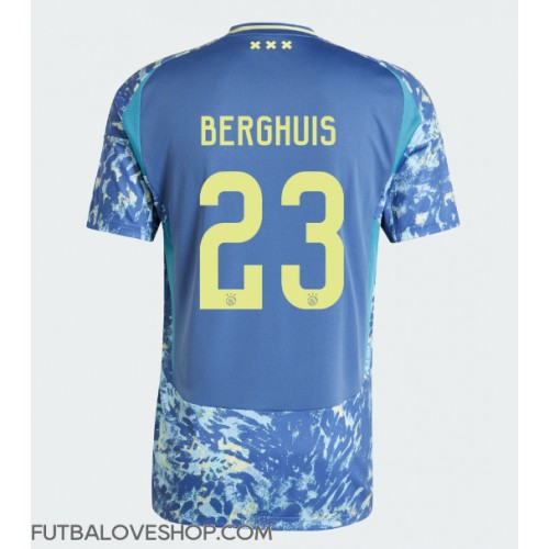 Dres Ajax Steven Berghuis #23 Preč 2024-25 Krátky Rukáv